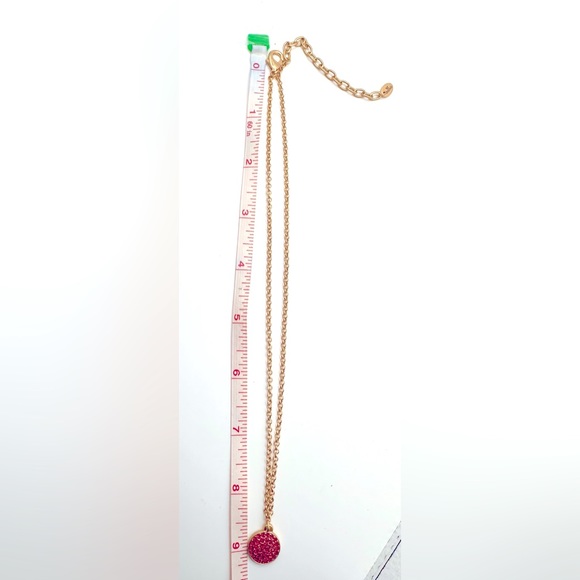 Chrysalis Silver Swarovski Red Crystal Necklace, NWOT, Perfect Condition, Signed - Picture 4 of 8